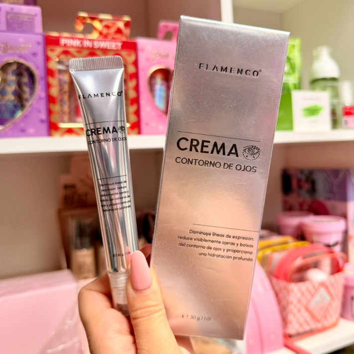 Contorno de ojos flamenco