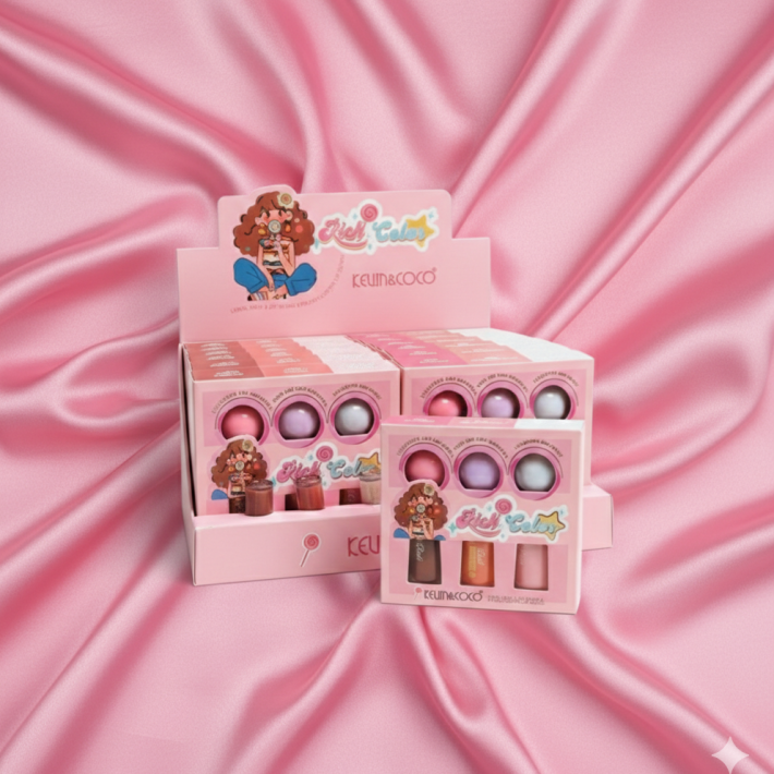 Set de 3 labiales Kevin & coco